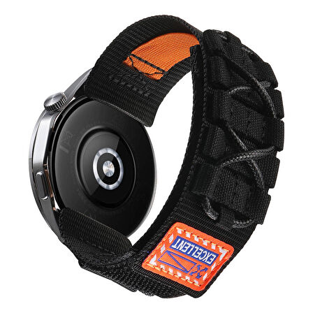 Huawei Honor Magic 2 46mm Uyumlu Orbital Örgülü Halat Tasarımlı Naylon Kumaş Hasır Kordon