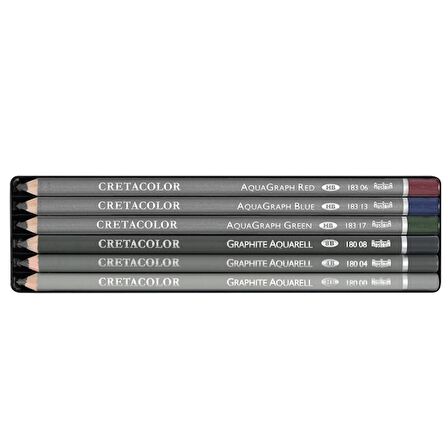 Cretacolor Graphite Aquarell Pencils Pocket Set (sulandırılabilir Çizim Kalemi Seti) 180 99