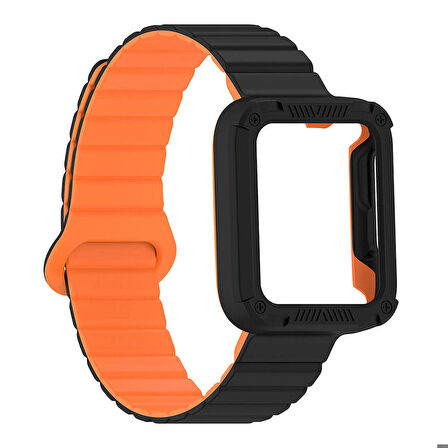 Xiaomi Redmi Watch 1 ile Uyumlu Silikon Kordon Strap Kayış