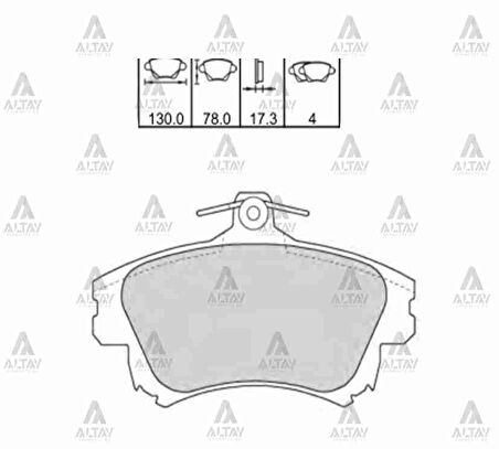 FREN BALATA CARISMA 2000-2006 / COLT 2004-2011 / VOLVO S40 / 540 ÖN 30623259