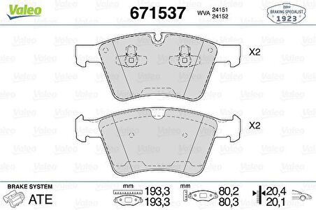 FREN BALATASI ON MERCEDES GL-CLASS 10164 2006-2012 A1644202520