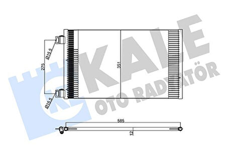 KLIMA RADYATORU MERCEDES CITAN W415 2012 . RENAULT KANGOO 2 2008 A4155000054 8200455795