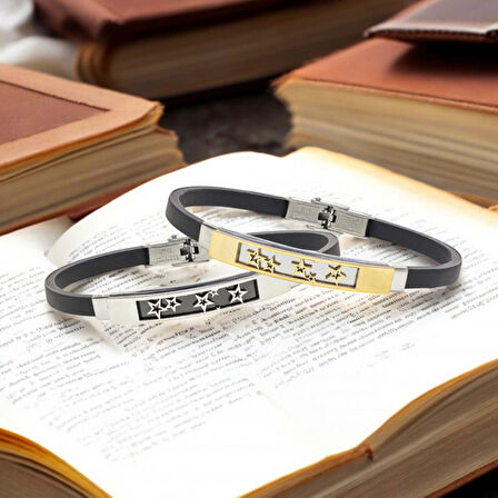  FM Galaksi Yıldızlar Desenli Çelik Bileklik 3183SCB021 