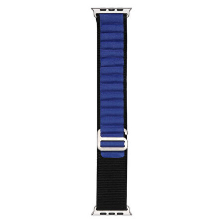 Apple Watch 7/8/9 41mm Uyumlu Kordon Metal Tokalı Hasır Kordon
