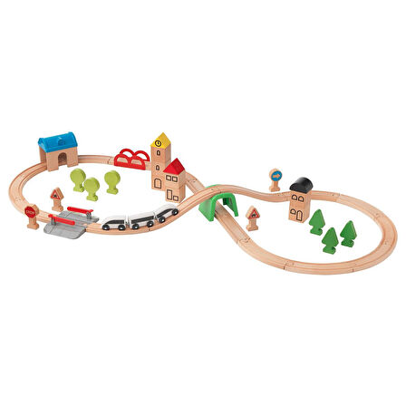 Tren seti, çok renkli, 45 parça
