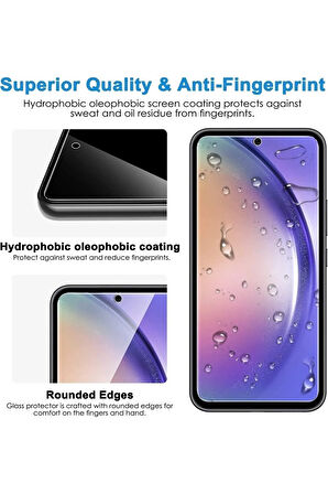 Samsung A54 5g Silikon Kılıf + Ekran Koruyucu Kırılmaz Cam Extra İnce  2'li Paket