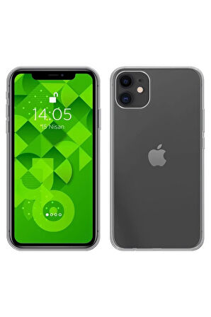 Iphone 11 Kırılmaz Cam Ekran Koruyucu Extra İnce + Silikon Kılıf 2'li Paket