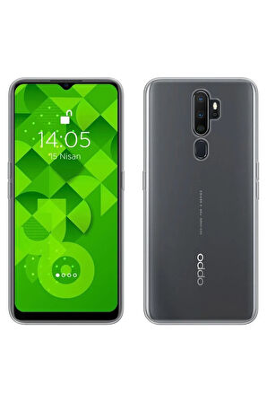 Oppo A5 2020 Kırılmaz Cam Tam Kaplayan Ekran Koruyucu Extra İnce + Silikon Kılıf 2'li Paket