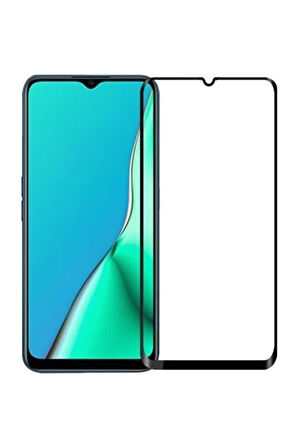 Oppo A5 2020 Kırılmaz Cam Tam Kaplayan Ekran Koruyucu Extra İnce + Silikon Kılıf 2'li Paket