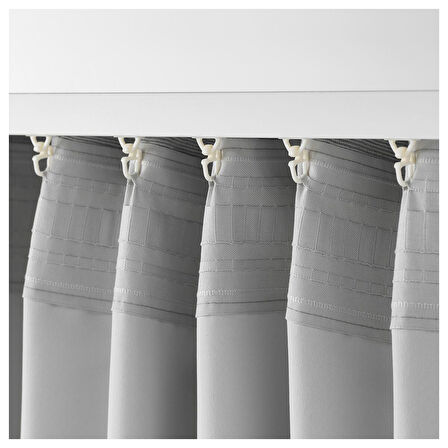 Karartma perde/2 kanat, gri, 145x300 cm