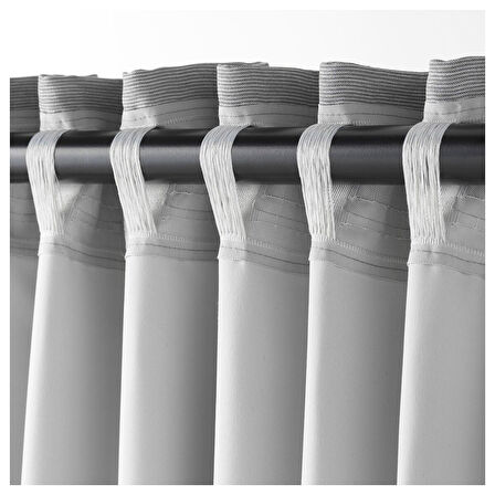 Karartma perde/2 kanat, gri, 145x300 cm