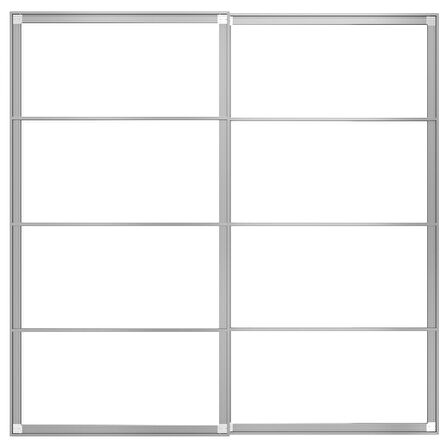 Sürgü kapak iskeleti, alüminyum, 200x201 cm