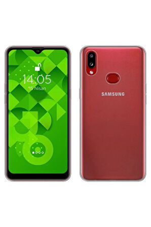 Samsung Galaxy A10s Kırılmaz Ekran Koruyucu Temperli Cam + Silikon Kılıf 2'li Paket