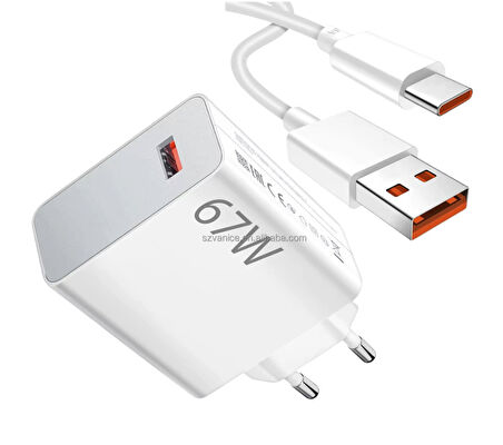 Mi 15T Pro için 67w Turbo type-c Akım korumalı hassas şarj aleti seti Saniye sayaçlı süper charger