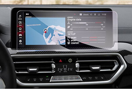 Bmw İX3 gösterge bilgi ekranı için HD ekran koruyucu nano tempered film
