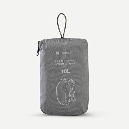 Outdoor Katlanabilir Sırt Çantası - 10 L - Siyah - Travel