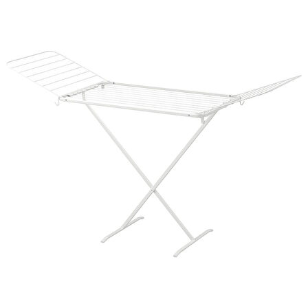 Çamaşır kurutma askılığı, beyaz, 173x57x103 cm