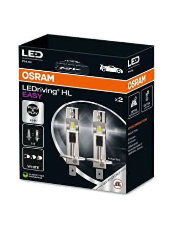 LED H1 EASY 9W 12V P14.5S HCB2 (ORIJINAL)