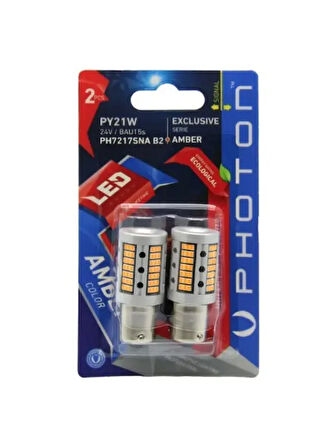 P21W 93 AMBER 24V SINYAL LED (2'LI BLISTER)