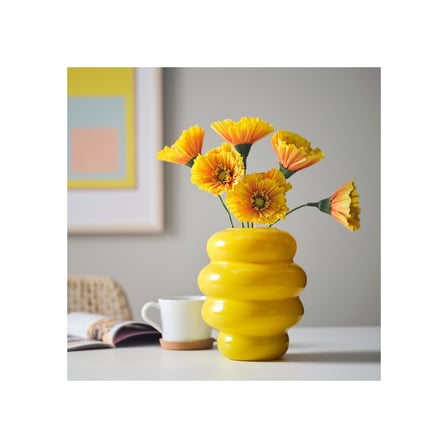 Yapay çiçek, turuncu, 40 cm, gelincik