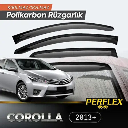 Perflex Polikarbon Kırılmaz Rüzgarlık V2 Mugen Toyota Corolla 2013+ 