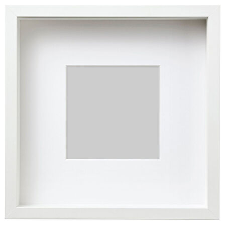 Beyaz çerçeve, beyaz, 25x25 cm