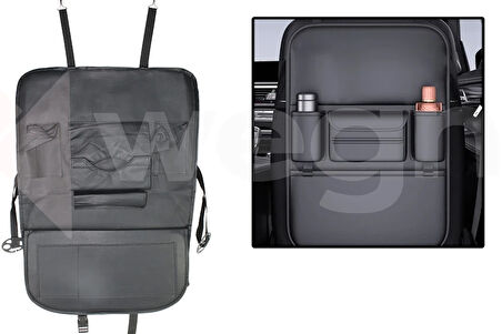 ARAÇ İÇİ KOLTUK ARKASI ORGANİZERİ SİYAH AKSESUAR