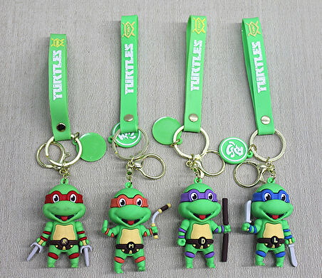 Ninja Kaplumbağalar Silikon Anahtarlık 