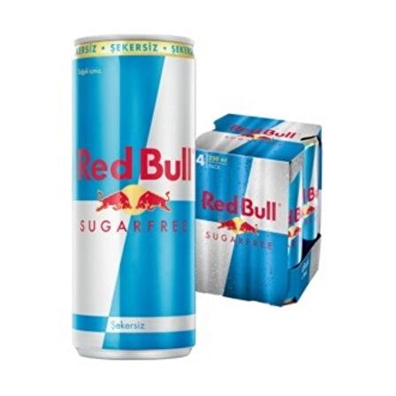 Red Bull Enerji İçeceği Şekersiz 250 ml 4 lü