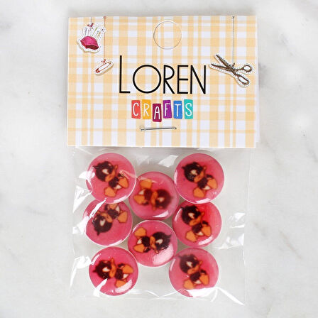 Loren Crafts 8'li Ördek Düğme - 1209