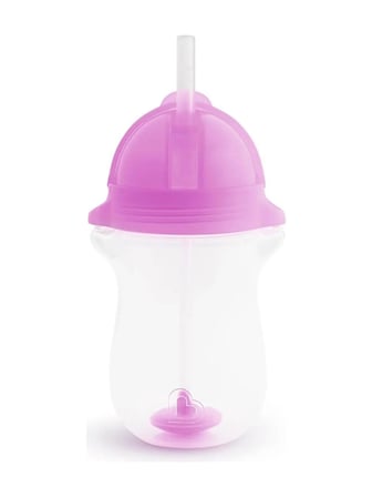 Munchkin Tıklama Uçlu Alıştırma Bardağı 12ay+,MOR Yedek Pipet, 1 adet