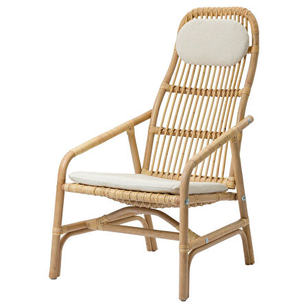 Rattan koltuk, rattan, GRYTTOM minderli