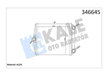 KALORIFER RADYATORU MERCEDES S-CLASS W126 1985-1991 A0028355301