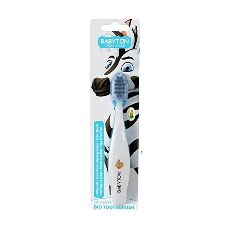 Babyton Bio Ultra Yumuşak Çocuk Diş Fırçası Zebra