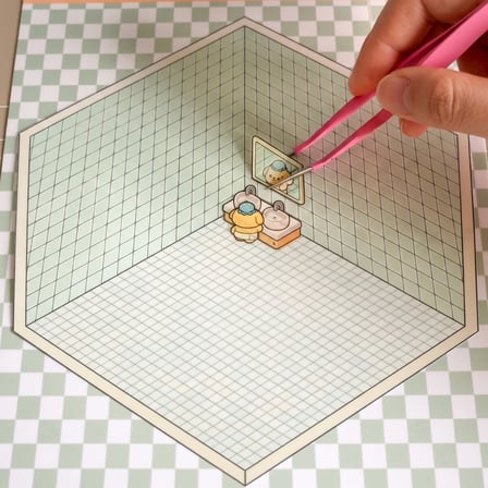 BakGelAl 3D DIY Oda Tasarım Sticker Seti – Cımbızlı Dekorasyon ve Giydirme Çıkartma Aktivite Seti