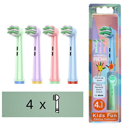 Kids Fun - Narin Yumuşak Yedek Diş Fırçası Başlığı (Çocukları İçin)