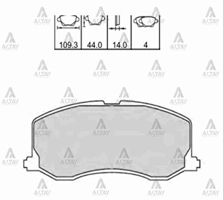 FREN BALATA SWIFT 1988-1996 ÖN 55200 62851