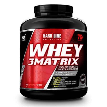 Hardline Whey 3 Matrix Protein Tozu - Çilek - 2.3 Kg