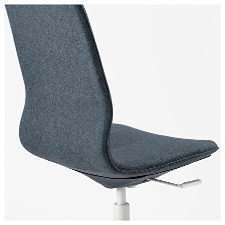 Çalışma sandalyesi, gunnared mavi-beyaz, kolçaksız