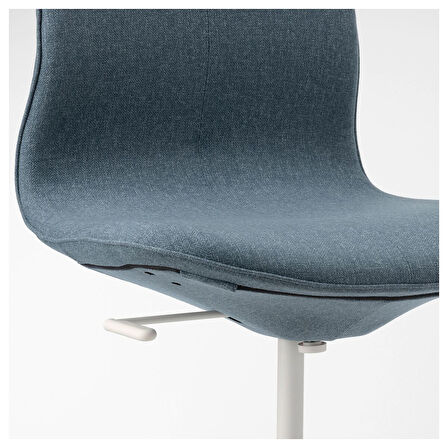 Çalışma sandalyesi, gunnared mavi-beyaz, kolçaksız