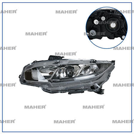 FAR CIVIC 2016-2022 FC5 SEDAN ELEGANCE-PREMIUM MOTORU ÜZERİNDE LEDSİZ SOL 33150 TET H01