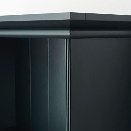 Kitaplık, koyu mavi-yeşil, 65x199 cm