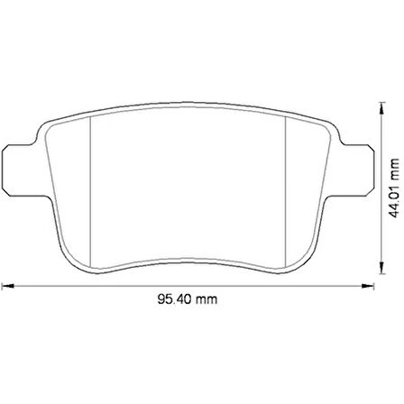 FREN BALATASI ARKA MERCEDES CITAN W415 2012 . RENAULT KANGOO 2 2009 A4154210410 440604876R