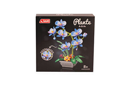 JK29011 JAKİ MAVİ ORKİDE SAKSIDA 581 PARÇA BLOCK OYUNCAK