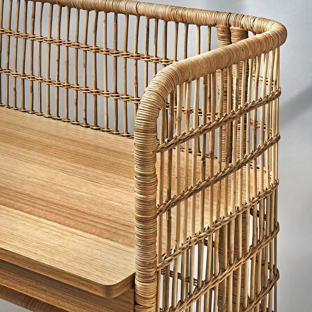 Çalışma masası, rattan, 110x54 cm