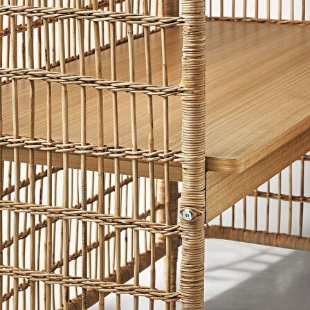 Çalışma masası, rattan, 110x54 cm