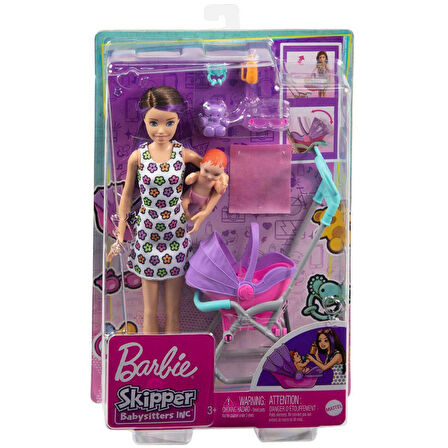 GXT34 Mor Saçlı Skipper Bebek Bakıcısı  ve Oyun Seti