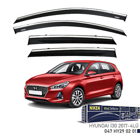 KROMLU CAM RÜZGARLIĞI HYUNDAI 130 2017- 4LÜ