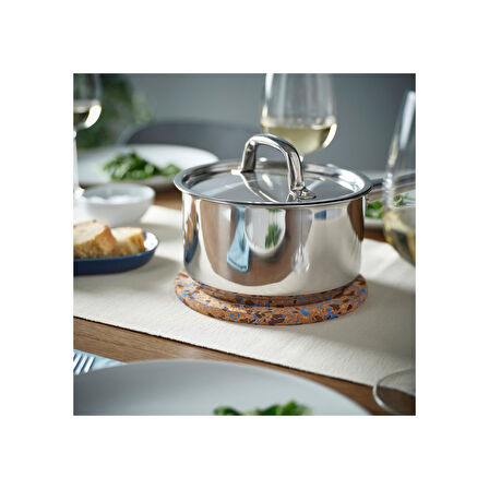 Nihale, mantar desenli-açık mavi, 19 cm