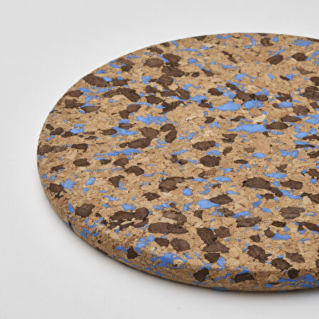 Nihale, mantar desenli-açık mavi, 19 cm